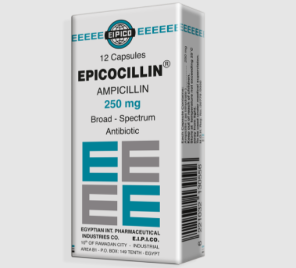 EPICOCILLIN 250MG 12/CAP | %3 ابيكوسيللين250 12ك 20و