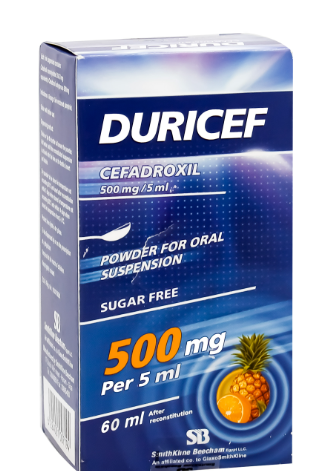 DURICEF 250MG SYRUP | ديورسيف شراب 250 مجم معلق