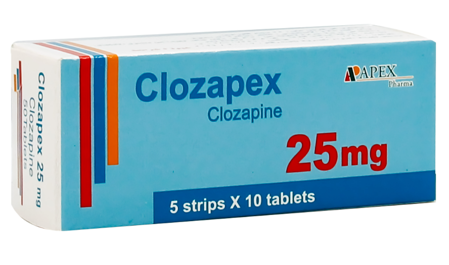 CLOZAPEX 25MG.50TAB | كلوزابكس 25 مجم50 قرص