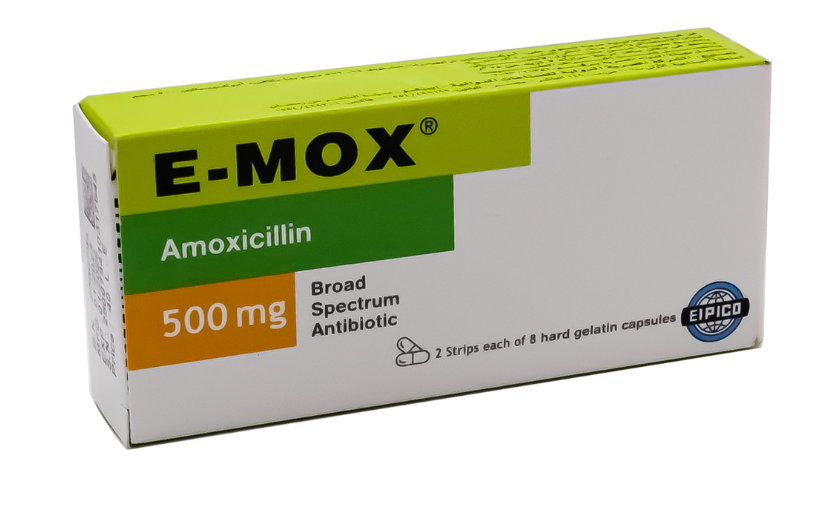 E-MOX 500MG 16CAP | %3 ايموكس 500مج كبسول16ك20و
