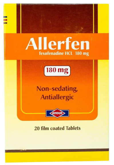ALLERFEN 180MG 20 TAB | الليرفين 180مجم20 قرص