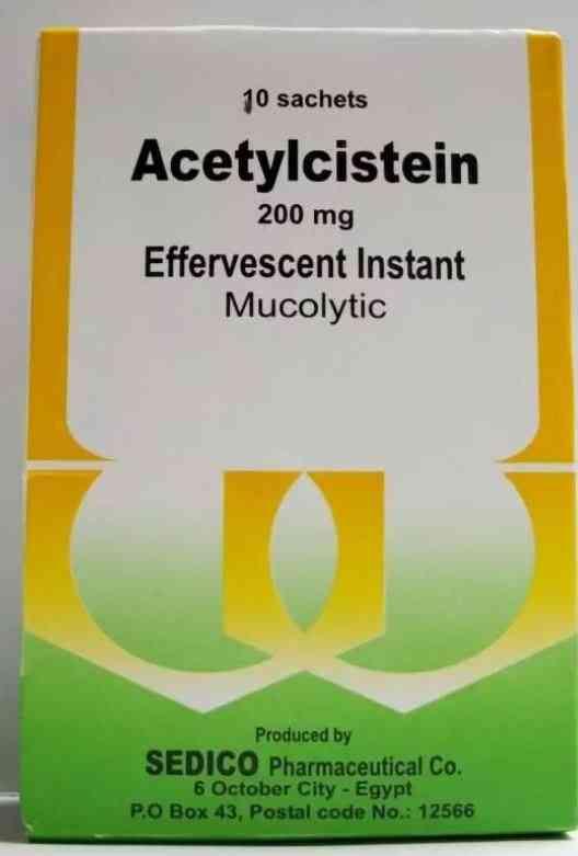 ACETYLCISTEIN 200 mg 10 SACHET EFF | استيل سيستابين 10ك20