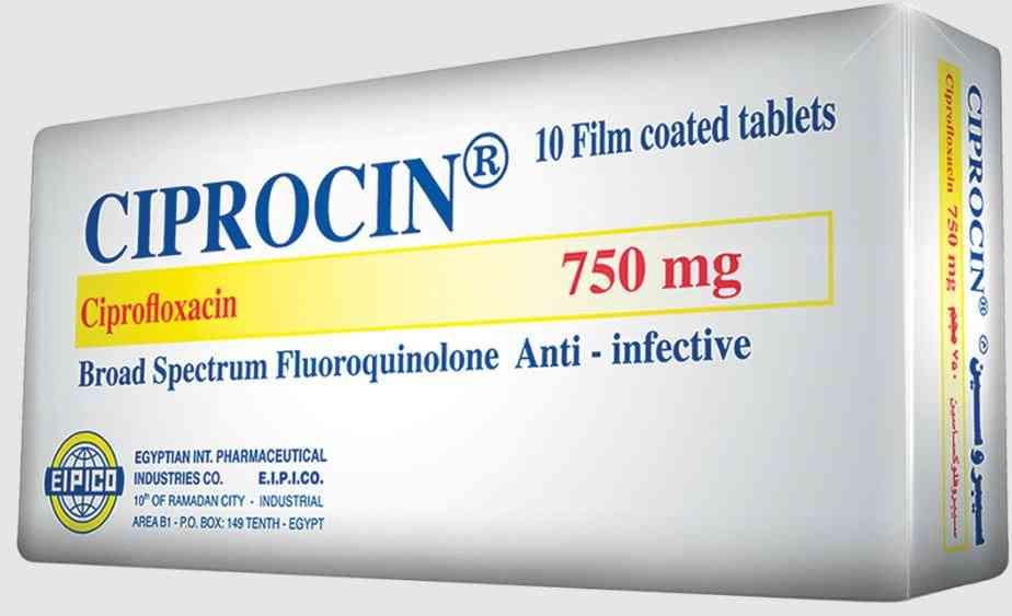 Ciprocin 750mg 10tab | سيبروسين750اقراص 10ق 20و