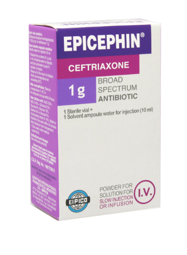 EPICEPHIN 1GM I.V VIAL | ايبسيفين 1 جم وريد فيال