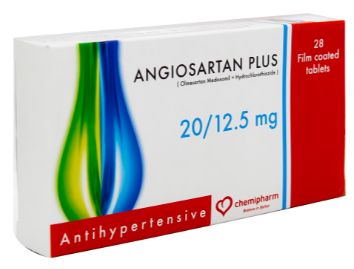 Angiosartan plus 20..12.5mg 28 tab | انجيوسارتان بلاس 20..12.5مجم 28 قرص