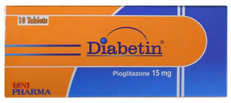 Diabetin 15mg 30tab | ديابتين 15مجم 30 قرص