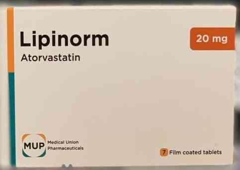 Lipinorm 20 mg 7 tab | ليبينورم 20مجم 7 أقراص