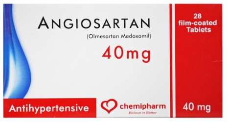 angiosartan 40mg 14 tablets | انجيوسارتان 40مجم 14 قرص