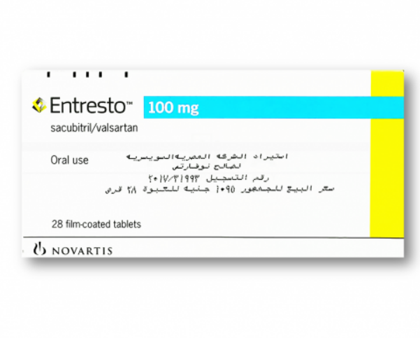 entresto 100 mg 28 tab | انتريستو 100 مجم 28 قرص