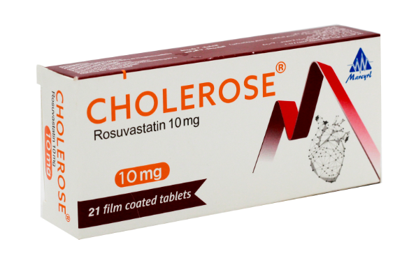 Cholerose plus 10/20 tabs | كوليروز 10/20بلس 28 قرص