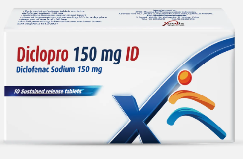 Diclopro 150 mg ID 20 TAB | ديكلوبرو 150 مجم اي دي 20 قرص