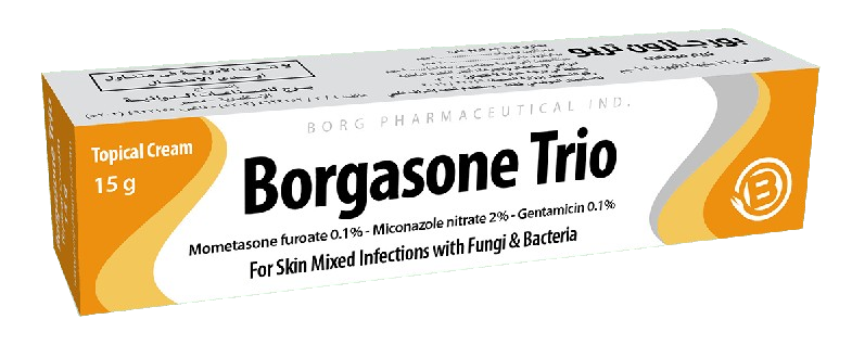 BORGASONE TRIO CREAM 15 GM | بورجازون تريو كريم