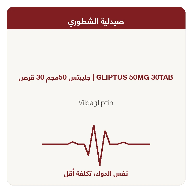 جليبتس 50مجم 30 قرص