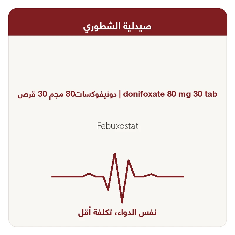 دونيفوكسات80 مجم 30 قرص