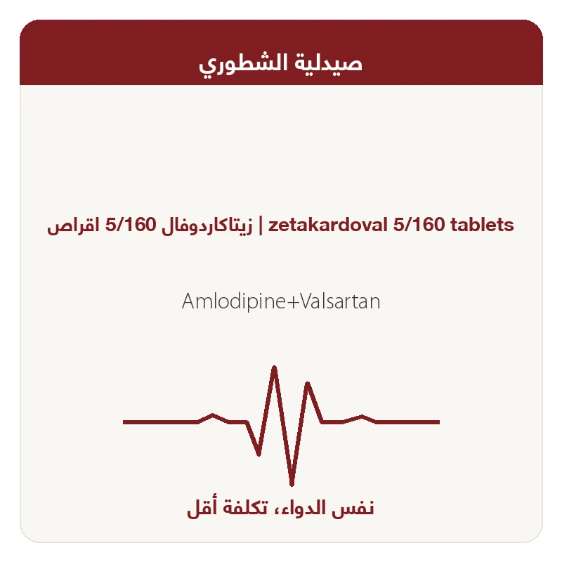 زيتاكاردوفال 5/160 اقراص