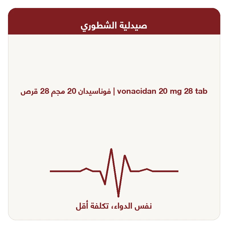فوناسيدان 20 مجم 28 قرص